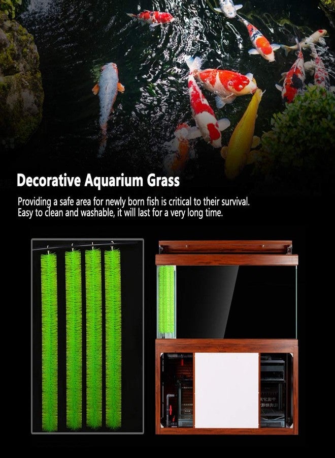 MUNEFE Decorative Fish Breeding Grass, Simulation Aquarium Grass, Fish Tank Decorations Fake Plants for Aquarium Fish Tank(100CM) - Image 4
